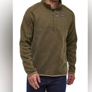 Men’s Patagonia Olive Green Half-Zip Pullover
